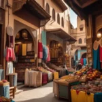 Peaceful riad interior in Fez contrasting Marrakech’s bustle
